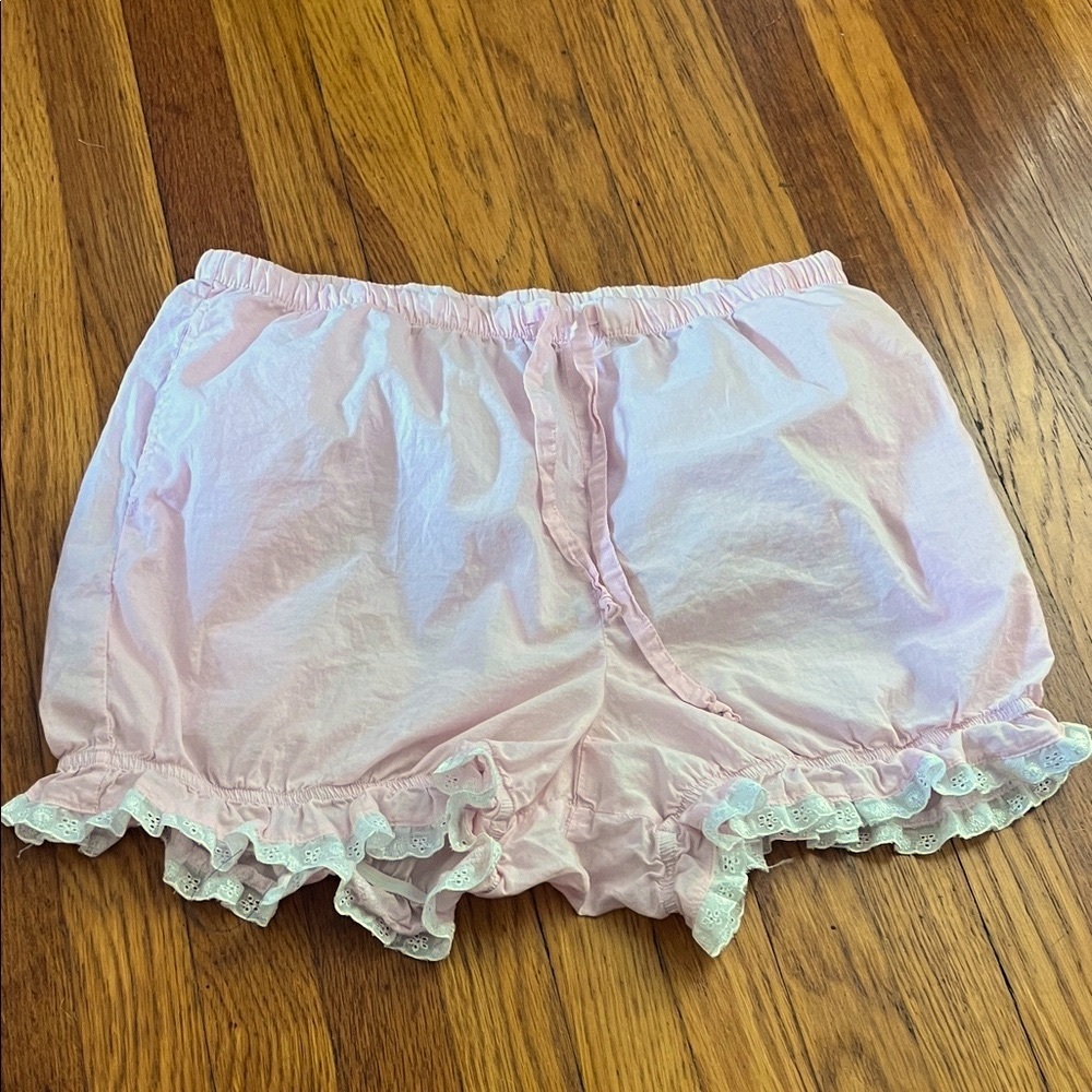 Vintage Retro 1960s Pink Ruffled Lace Cotton Bloomers Baby Doll Pajama Set - Picture 10 of 10